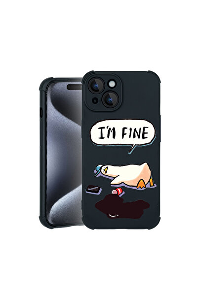 bestcase Θήκη Pro Shock για Apple iPhone 15, cu Design Duck Life - I'm Fine, ...