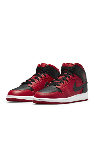 JORDAN Sport Shoes 1 Mid Reverse Bred black red