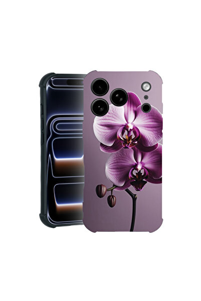 bestcase Калъф Pro Shock за Apple iPhone 17 Pro Max, дизайн Розова орхидея, 3...