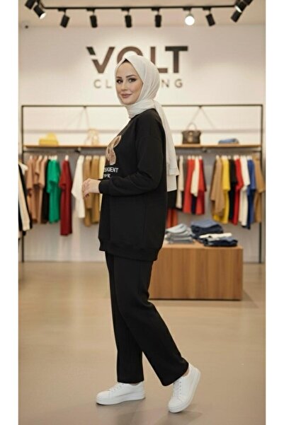 VOLT CLOTHİNG Teddy Bear Printed Double Set