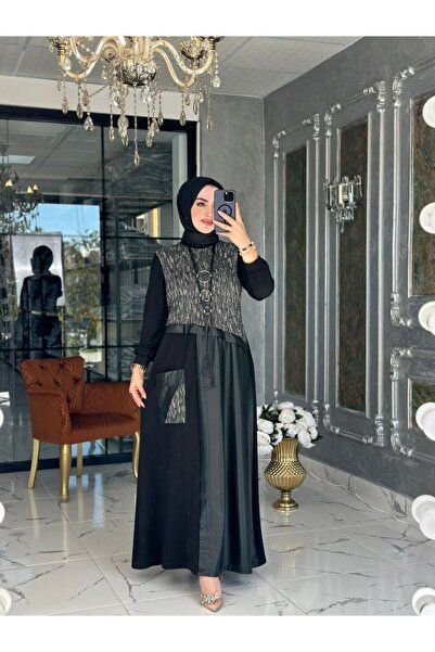 Zümra Tesettür Moda Adalina Elbise Siyah