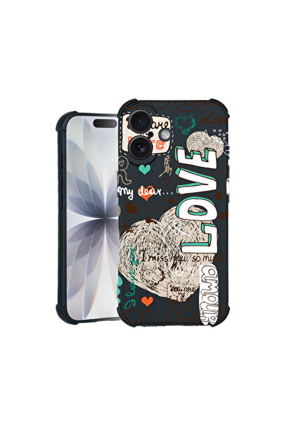 bestcase Carcasă Pro Shock pentru Apple iPhone 16, cu Design Love, 3100034 AS...