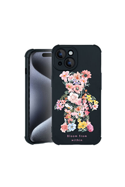 bestcase Carcasă Pro Shock pentru Apple iPhone 15, cu design Teddy Bear Bloom...