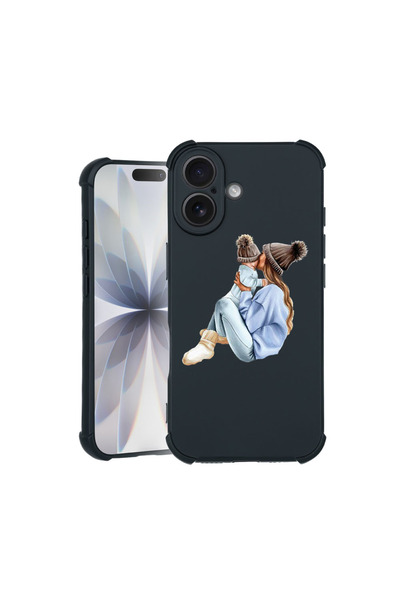 bestcase Carcasă Pro Shock pentru Apple iPhone 16, cu design Fată, Mamă cu un băiat, 3100034 ASB 562