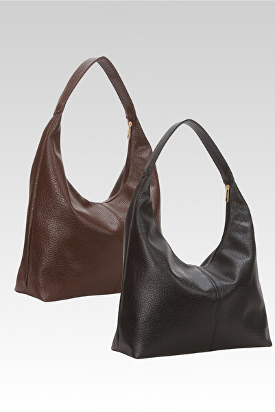 Adelina Bags Women's 2-Piece Bag Pack Casual Soft Textured Large Size Arm Shoulder and Tote Bag