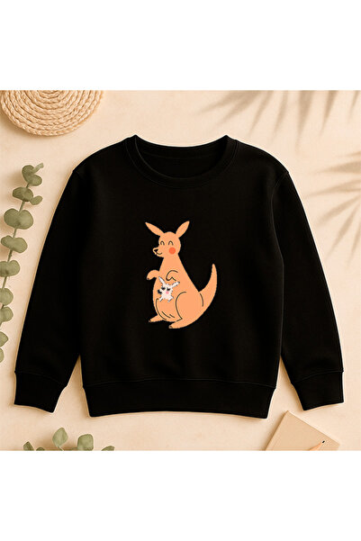 SVART WEAR Sweatshirt Daily cu imprimare pe partea din față 100% bumbac Fancy...