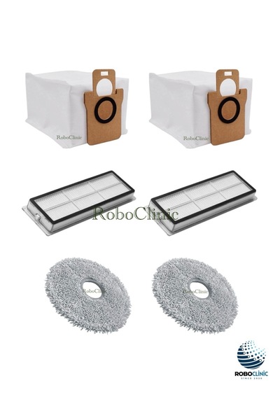 Roboclinic كيس غبار بديل متوافق مع مكنسة Dreame L10s Ultra الروبوتية، فلتر هي...