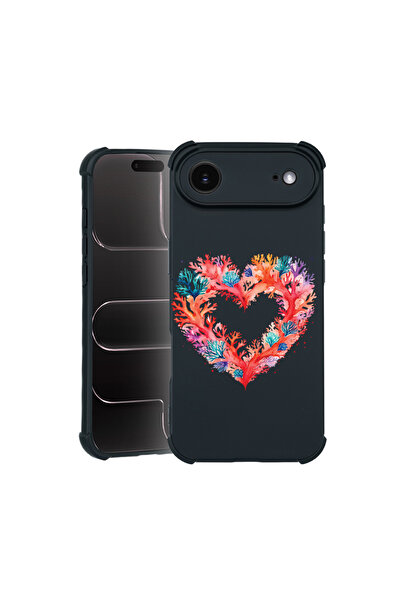 bestcase Carcasă Pro Shock pentru Apple iPhone 17 Air, cu design Coral Heart,...