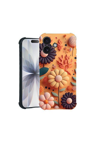 bestcase Carcasă Pro Shock pentru Apple iPhone 16 Pro, cu design Happy Flowers, 3100035 ASB 1149