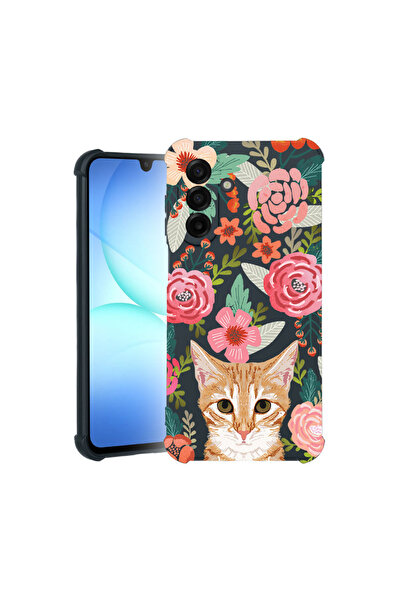 bestcase Carcasă Pro Shock pentru Samsung Galaxy A17, cu design Pisică și Flori, 3100021 ASB 638