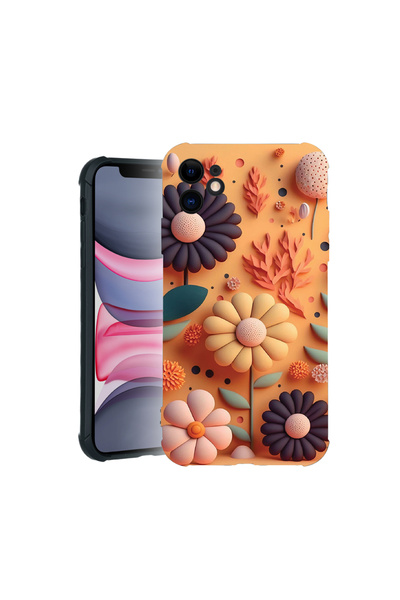 bestcase Carcasă Pro Shock pentru Apple iPhone 11, cu design Happy Flowers, 3...