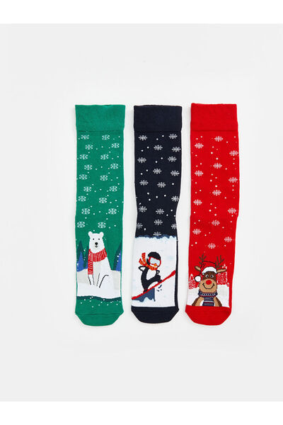 LC Waikiki New Year's Themed Men's Sock Socks
