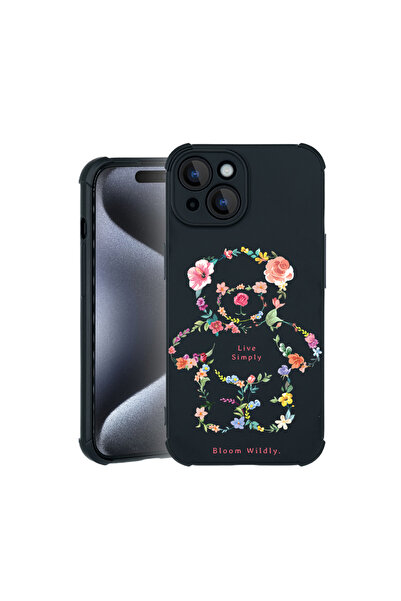bestcase Θήκη Pro Shock για Apple iPhone 15, με σχέδιο αρκουδάκι Live Simply,...