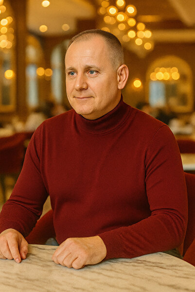 STYLENEST Men's Soft Textured Non-Pilling Burgundy Half Turtleneck Knit Sweater