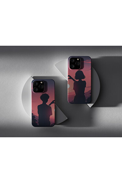 Saret Home حافظة متوافقة مع آيفون 13/14/15 لعام مطبوع، حافظة للأزواج