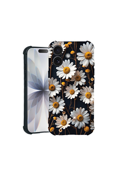 bestcase Carcasă Pro Shock pentru Apple iPhone 15 Pro Max, cu design 3D Daisy...