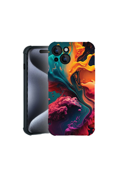 bestcase Carcasă Pro Shock pentru Apple iPhone 15, cu Design Liquid Colors, 3...