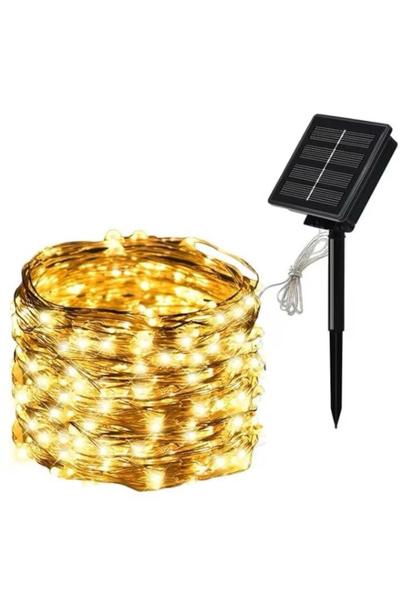 ROVERIM Instalație Solară Crăciun 500 LED-uri Multicolore, 50m,Sârmă de Cupru...