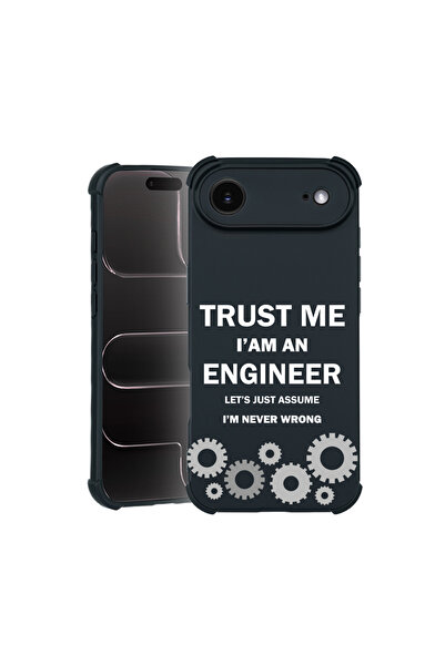 bestcase Θήκη Pro Shock για Apple iPhone 17 Air, cu Design Είμαι μηχανικός, 3...