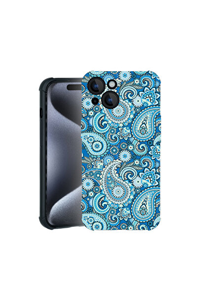 bestcase Θήκη Pro Shock για Apple iPhone 15, μπλε σχέδιο χωρίς εικονιστικό σχ...