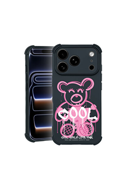 bestcase Θήκη Pro Shock για Apple iPhone 17 Pro, cu Design Teddy Bear Cool Pi...
