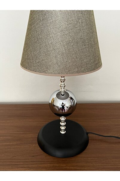 asellus Moon Luxury Silver Globe Lampshade Modern Bedroom Table Lamp with Black Head 2025 Trend