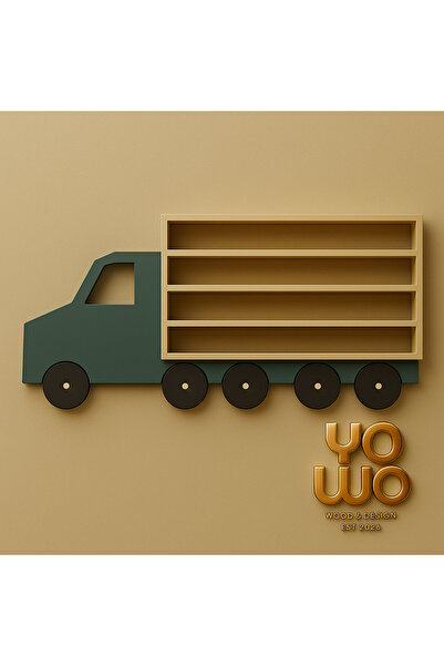 Talya Wood Mini truck - Mini araba rafı