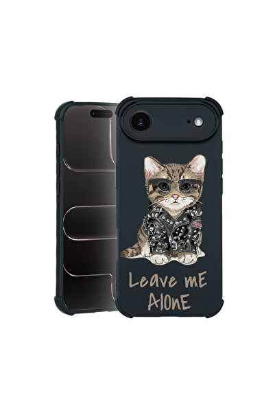 bestcase Pro Shock Case For Apple iPhone 17 Air, cu Design Leave Me Alone Cat...