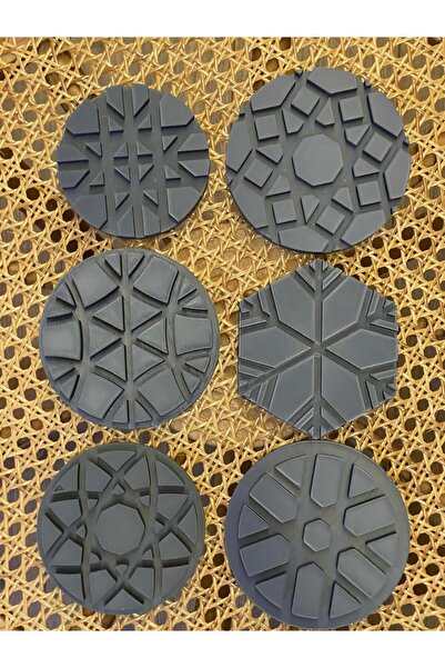 Mady Aksesuar Șablon din ratan, șablon, set de matrițe -5- Set de 6 șabloane Nr.: 1-2-4-18-19-21, Dimensiune mare 10-12 cm