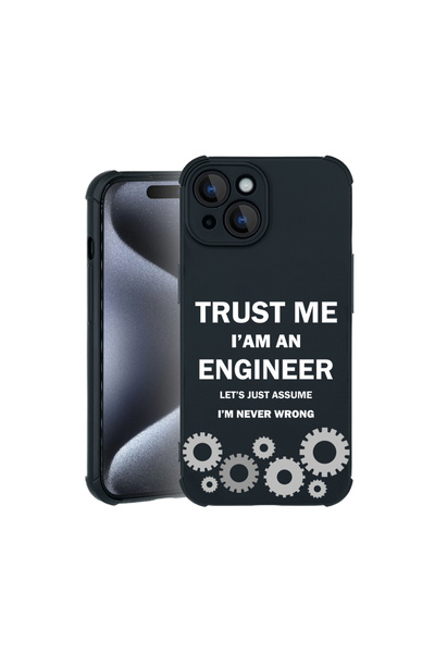 bestcase Θήκη Pro Shock για Apple iPhone 15, cu Design Είμαι μηχανικός, 31000...