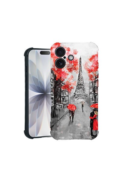 bestcase Carcasă Pro Shock pentru Apple iPhone 15 Pro Max, cu design Turnul Eiffel din Paris, 3100033 ASB 1378