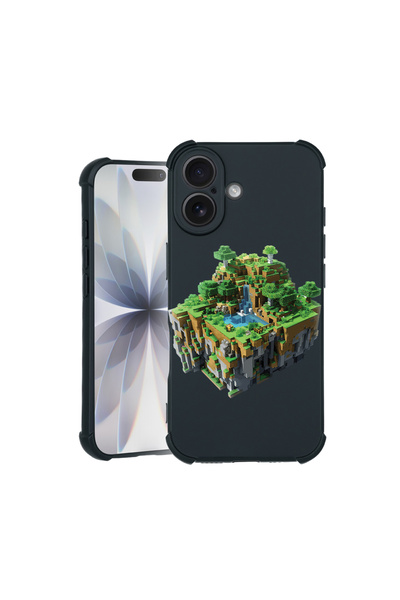 bestcase Carcasă Pro Shock pentru Apple iPhone 14 Pro, cu design Minecraft Wo...
