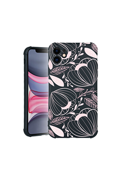bestcase Carcasă Pro Shock pentru Apple iPhone 11, cu design Flori roz tropic...