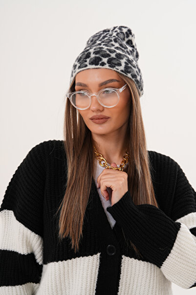 Ritagarcia Luxury Soft Textured Leopard Scarf Beanie Set | Quality Knitwear Combination