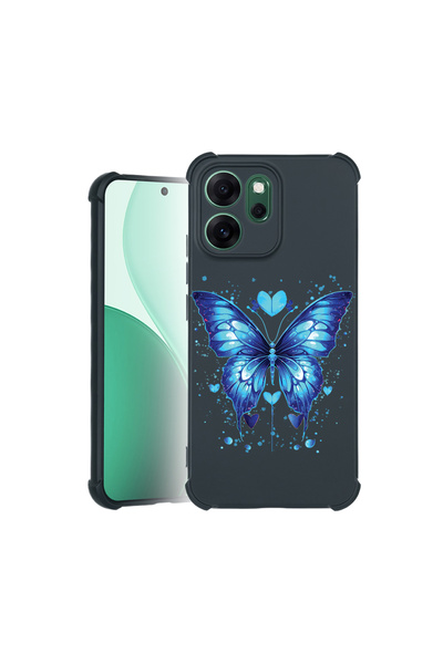 bestcase Carcasă Pro Shock pentru Oppo Reno 14F / FS, cu design fluture albas...