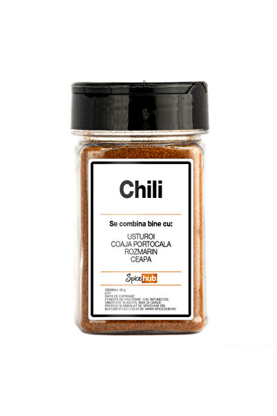 Spicehub Chili pudra, condiment premium picant, pentru orice preparat, 60 g