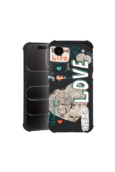 bestcase Pro Shock Case For Apple iPhone 17 Air, cu Design Love, 3100040 ASB 25