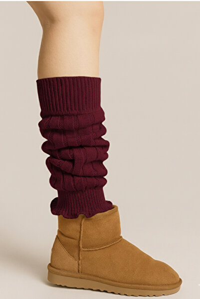 Hakan Collezione Premium Burgundy Thick Dustproof Boot Socks