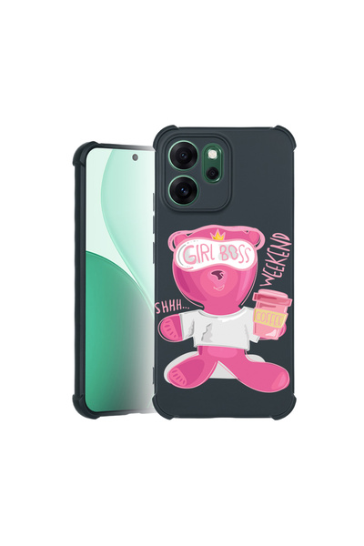bestcase Θήκη Pro Shock για Oppo Reno 14F / FS, με σχέδιο αρκουδάκι - Gril Bo...