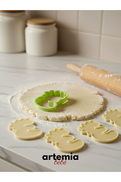 Artemia Home Cookie Mold 3 | Dinosaur Themed 3 Number Shaped Cutter