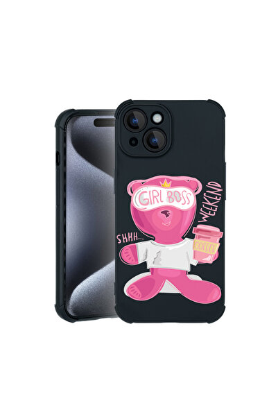 bestcase Θήκη Pro Shock για Apple iPhone 15, με σχέδιο αρκουδάκι - Gril Boss,...