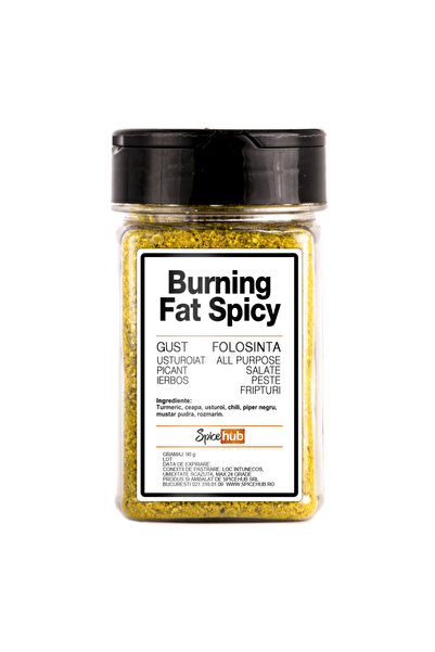 Spicehub Mix Burning Fat Spicy, condiment premium picant pentru mancaruri energizante, 90g