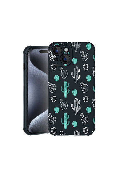 bestcase Carcasă Pro Shock pentru Apple iPhone 15, cu design Cactus, 3100031 ...