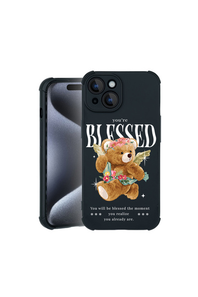 bestcase Θήκη Pro Shock για Apple iPhone 15, με σχέδιο αρκουδάκι Blessed, 310...