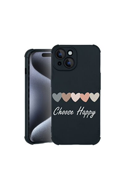 bestcase Carcasă Pro Shock pentru Apple iPhone 15, cu design Choose Happy, 31...