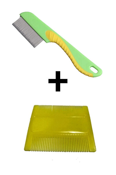 KRİSTALYA 2'li Set, Uzun Saplı Bit Tarağı - Plastik Bit Tarağı