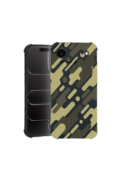 bestcase Pro Shock Case For Apple iPhone 17 Air, cu Design Green Camouflage, ...