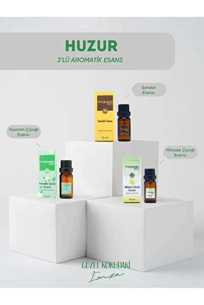 Magnesia Kozmetik Pure Touches Magnesia Esans Uçucu yağlar ''Huzur Kokuları 3...