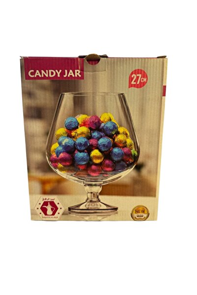 kitchenboost Glass Sugar Bowl - Glass Sugar Bowl with Stand 20.5 Cm.