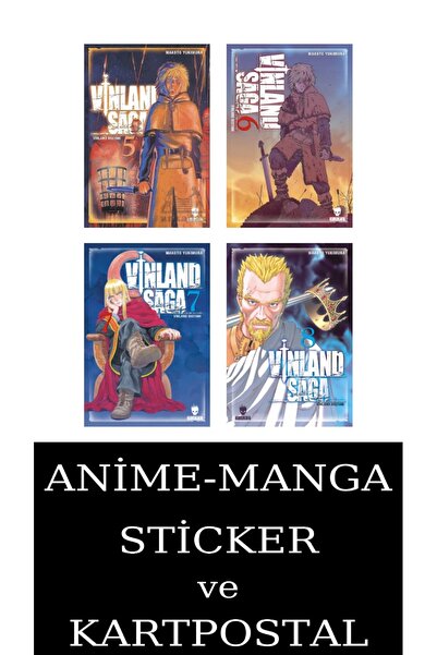 Kurukafa Yayınevi Vinland Saga 5-6-7-8 Manga Seti (4 KİTAP) / Anime-Manga Sti...